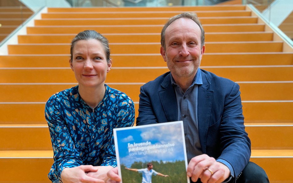 Lotte Rod og Martin Lidegaard med det nye udspil om pædagoguddannelsen
